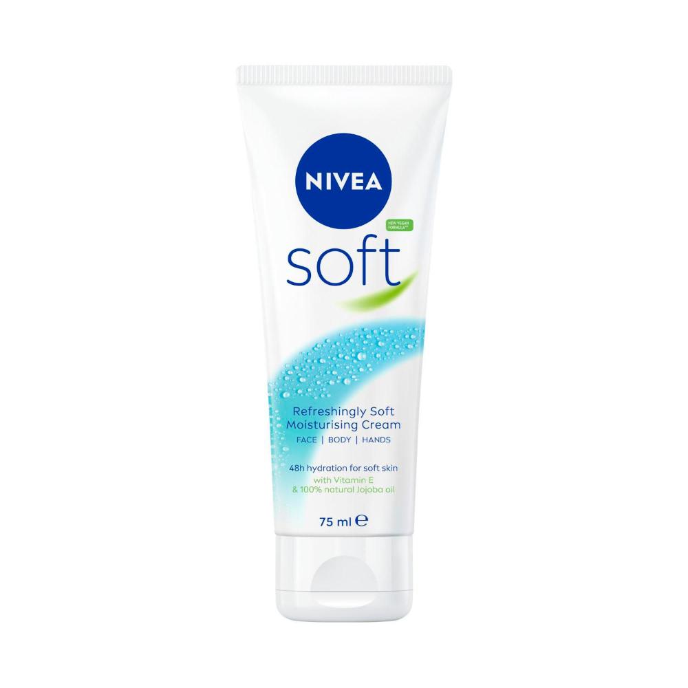 Nivea Soft Cream Face Tube Light - 75mL