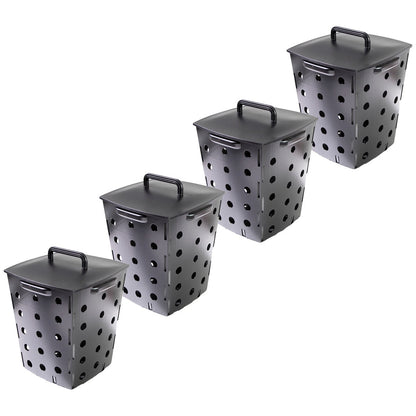 Greenlife Worm Box & Micro Composter 4-Piece Set Chwbb Black 100L