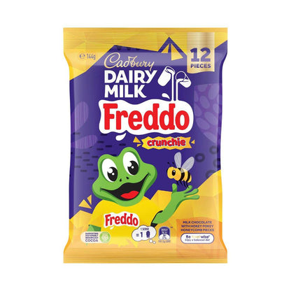 Cadbury Dairy Milk Chocolate Freddo Crunchie Sharepack 12x144g - 144g