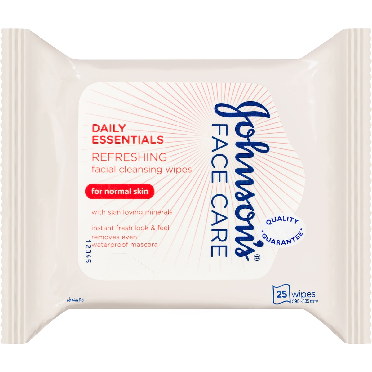 Johnsons Cleansing Face Wipes For Normal Skin 25 Pack