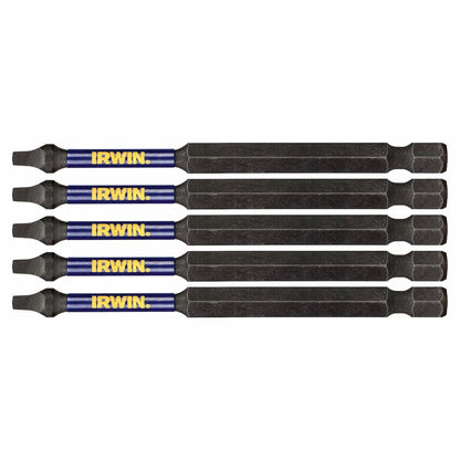Irwin Impact Pro Performance Bits - 89mm SQ2 - 5 Pack