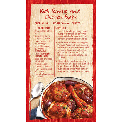 Leggos Australian Grown Tomato Paste Triple Concentrate Sachet 50g X 4 Pack