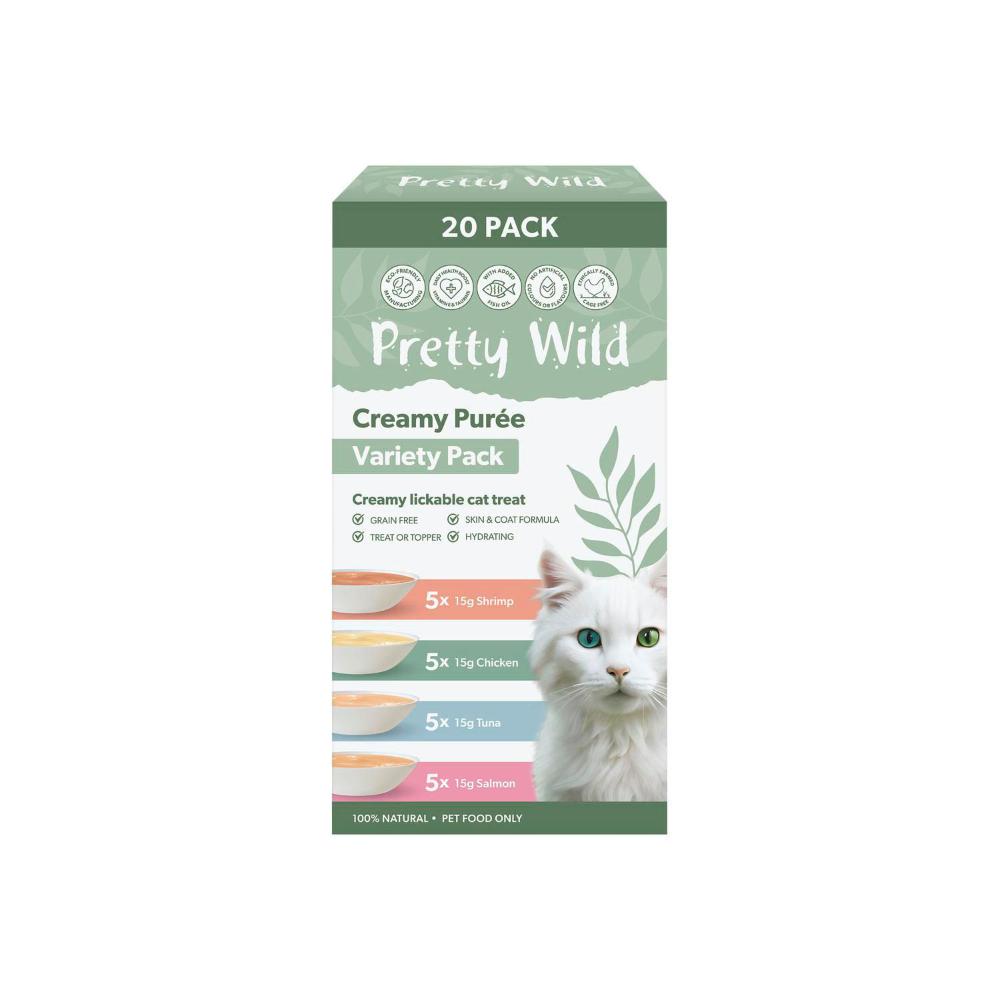 Pretty Wild Creamy Puree Cat Treats 15g - 20 Pack