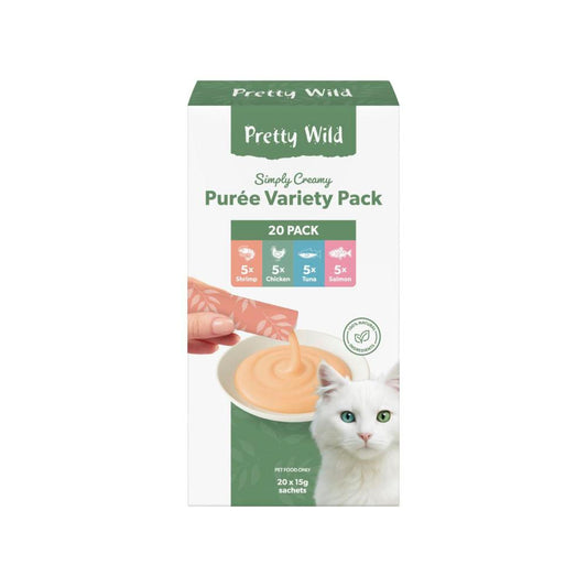 Pretty Wild Creamy Puree Cat Treats 15g - 20 Pack