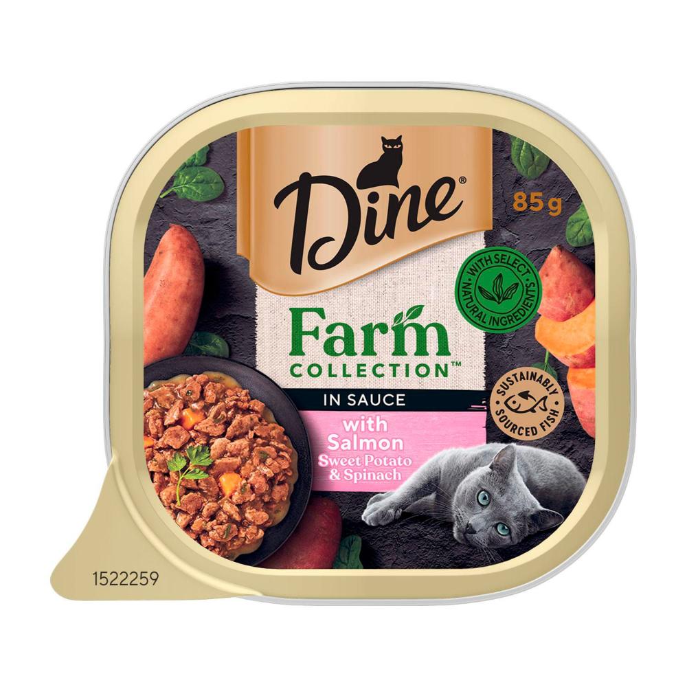 Dine Farm Collection With Salmon Sweet Potato & Spinach Cat Food - 85g