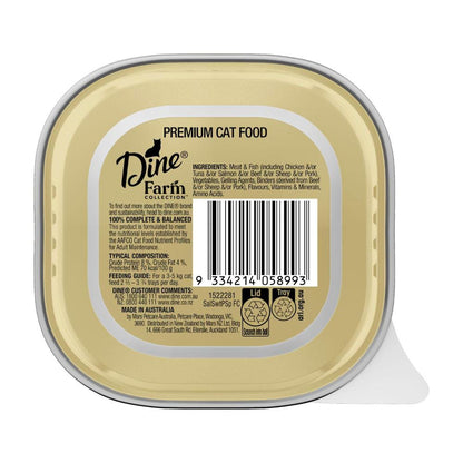 Dine Farm Collection With Salmon Sweet Potato & Spinach Cat Food - 85g