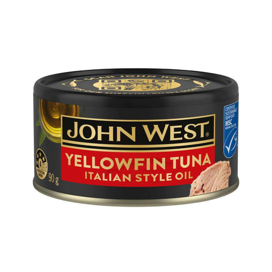 John West Yellowfin Tuna Italian Style Oil - 90g