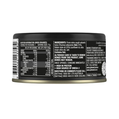 John West Yellowfin Tuna Italian Style Oil - 90g