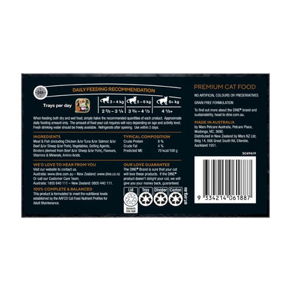 Dine Farm Collection With Salmon Sweet Potato & Spinach Cat Food 7x85g - 7 Pack