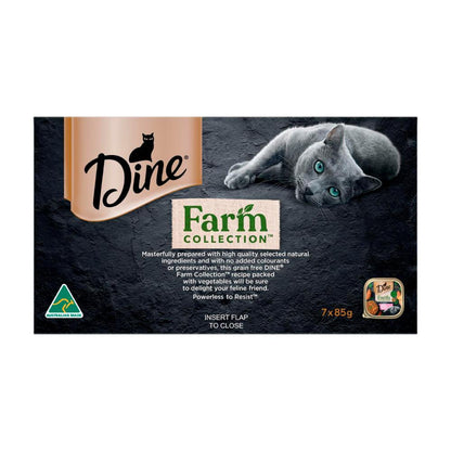 Dine Farm Collection With Salmon Sweet Potato & Spinach Cat Food 7x85g - 7 Pack