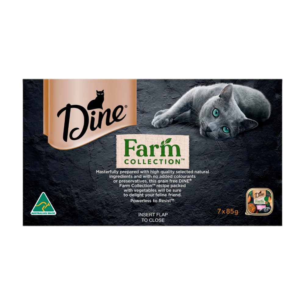 Dine Farm Collection With Salmon Sweet Potato & Spinach Cat Food 7x85g - 7 Pack