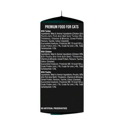Dine Fresh & Fine Chunks In Jelly With Chicken Turkey & Poultry Cat Food Pouch 6x50g - 6 Pack