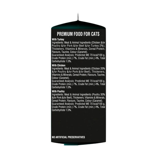 Dine Fresh & Fine Chunks In Jelly With Chicken Turkey & Poultry Cat Food Pouch 6x50g - 6 Pack