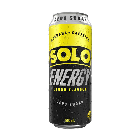 Solo Lemon Energy Can Zero Sugar - 500mL