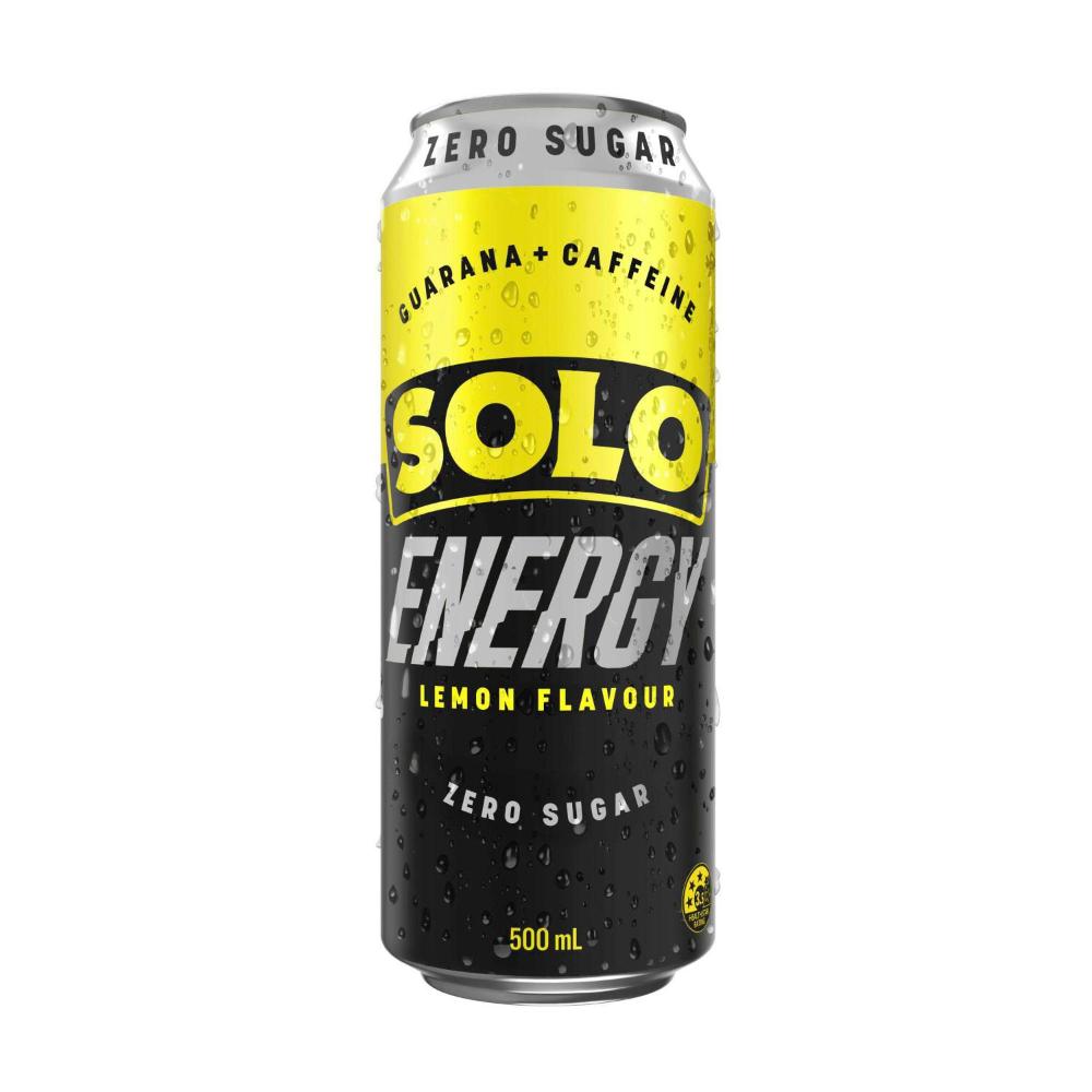 Solo Energy Drink Zero Sugar - 500mL