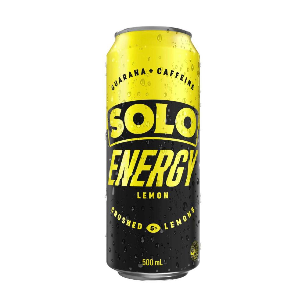 Solo Energy Drink Lemon Can - 500mL