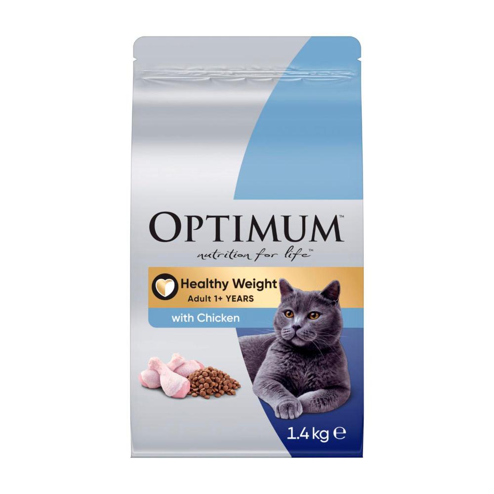 Optimum Dry Cat Food Healthy Weight - 1.4Kg