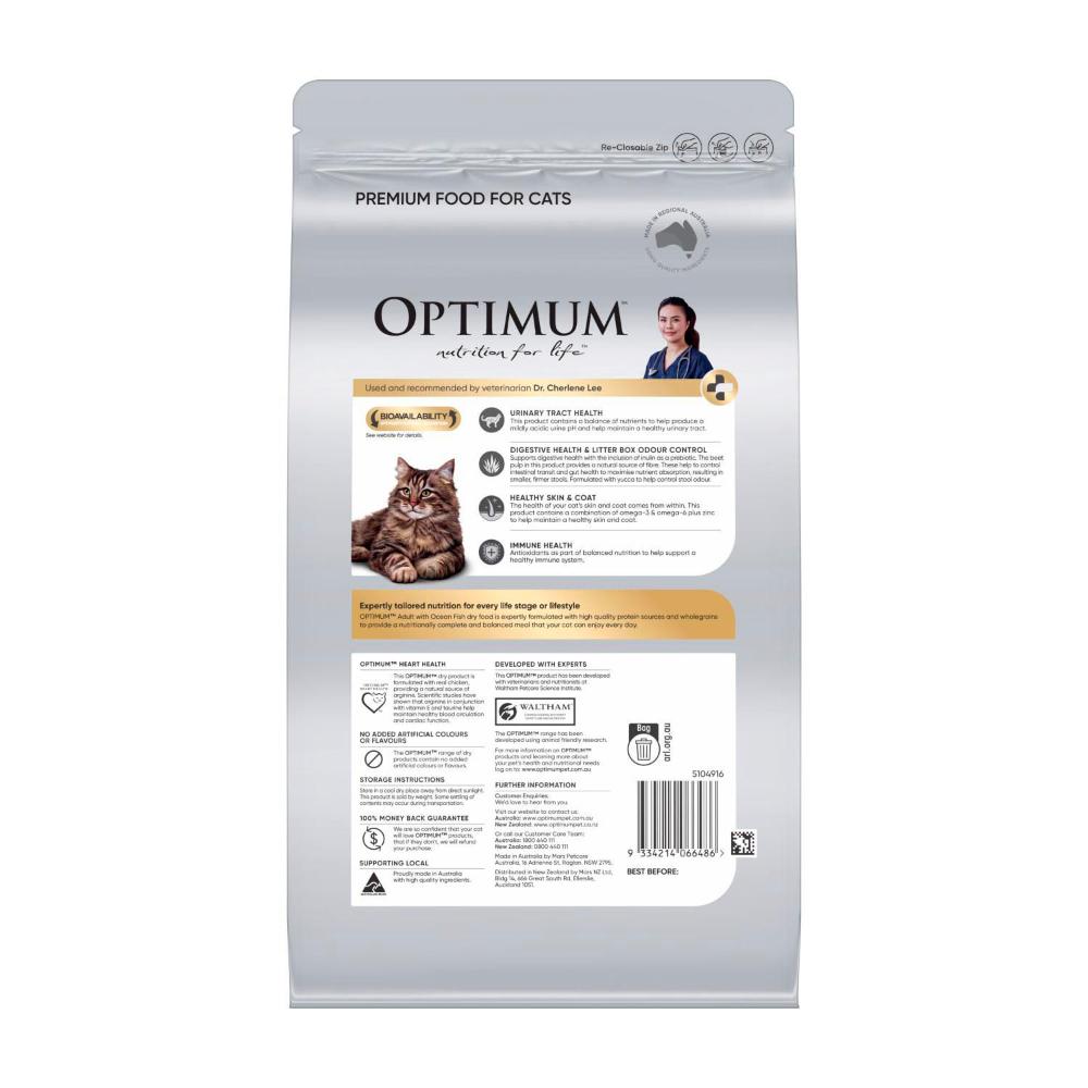 Optimum Dry Cat Food Ocean Fish - 1.4kg