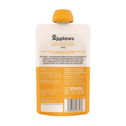 Applaws Cat Food Chicken Bone Broth With Chicken Breast Soup - 85g