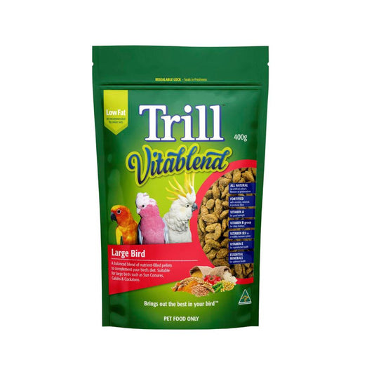 Trill Vitablend Pellets Vitablend Pellets Bird Food Large - 400g