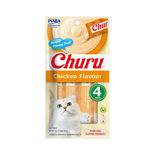 Churu Puree Chicken Flavour Cat Treats - 56g