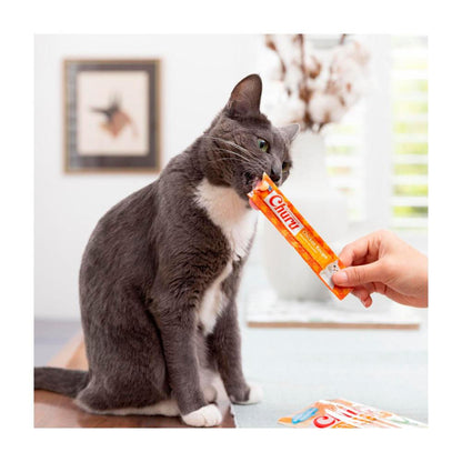 Churu Puree Tuna & Salmon Flavour Cat Treats - 56g