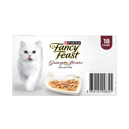 Fancy Feast assic Cat Food Collections Gravy Lovers 18x85g - 18 Pack