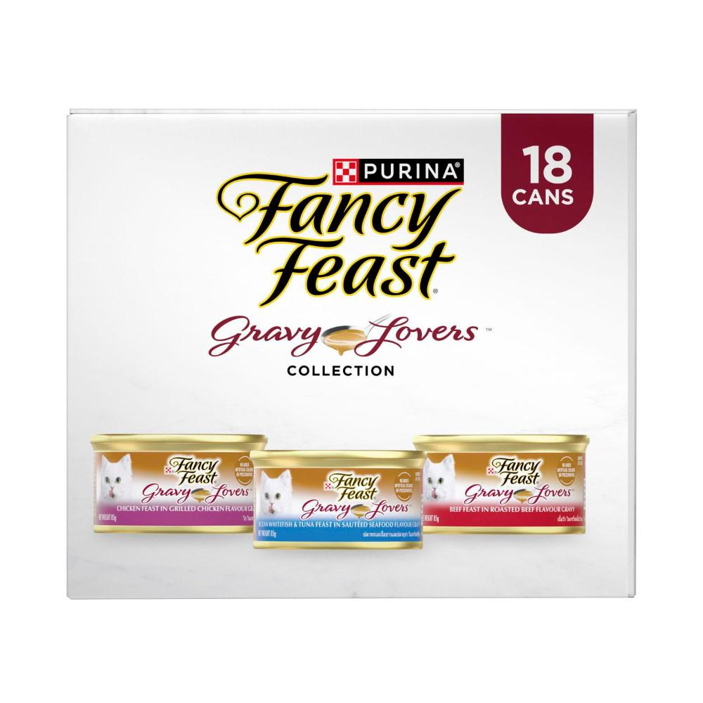Fancy Feast assic Cat Food Collections Gravy Lovers 18x85g - 18 Pack