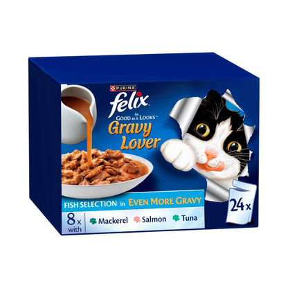 Felix As Good As It Looks Gravy Lover Fish Selection 24x85g
