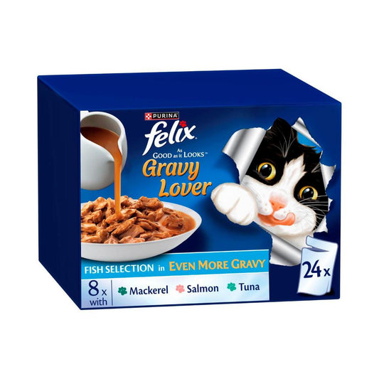 Felix As Good As It Looks Gravy Lover Fish Selection 24x85g