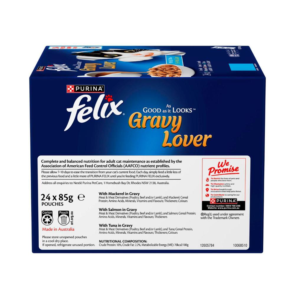 Felix As Good As It Looks Gravy Lover Fish Selection 24x85g