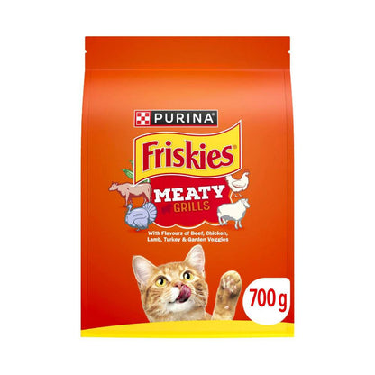Friskies Adult Dry Cat Food Meaty Grills - 700g