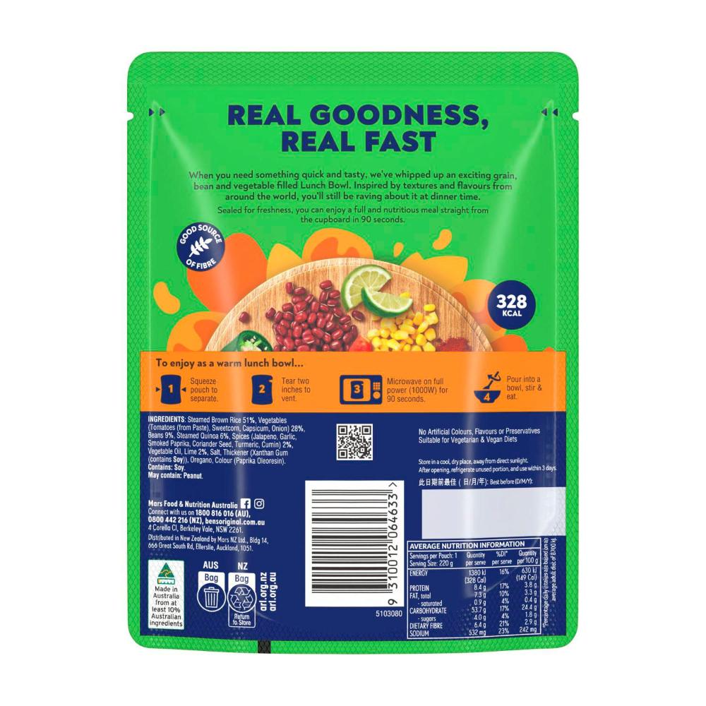 Ben's Original Mexican Style Lunch Bowl - 220g