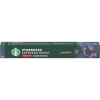 Starbucks By Nespresso Decaf Espresso Roast Coffee Pods 10 Pack