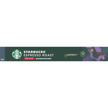 Starbucks By Nespresso Decaf Espresso Roast Coffee Pods 10 Pack
