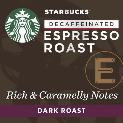 Starbucks By Nespresso Decaf Espresso Roast Coffee Pods 10 Pack