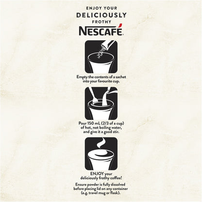 Nescafe 98% Sugar Free Caramel Latte Coffee Sachets 10 Pack