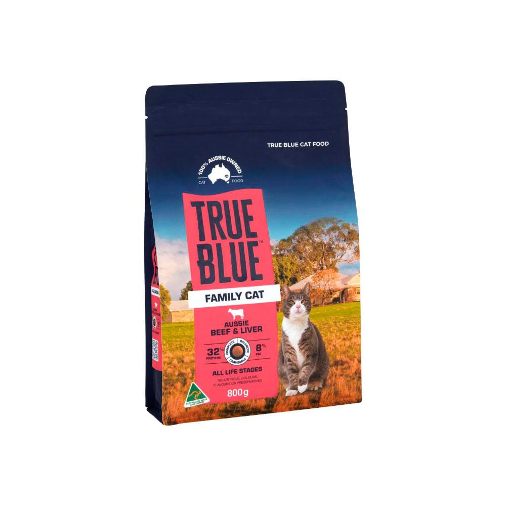 True Blue Aussie Beef & Liver Dry Cat Food - 800g