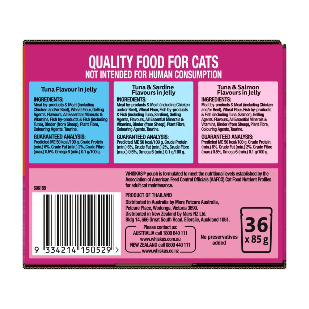 Whiskas Favourites Tuna Selections Cat Food 36x85g | 36 Pack