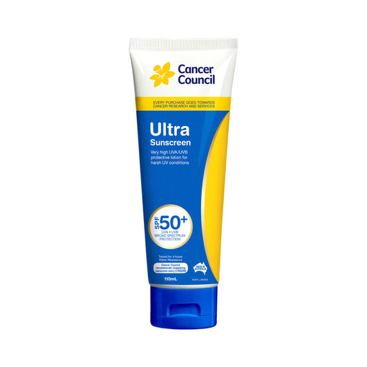 Cancer Council SPF 50+ Sunscreen Tube Ultra - 110mL