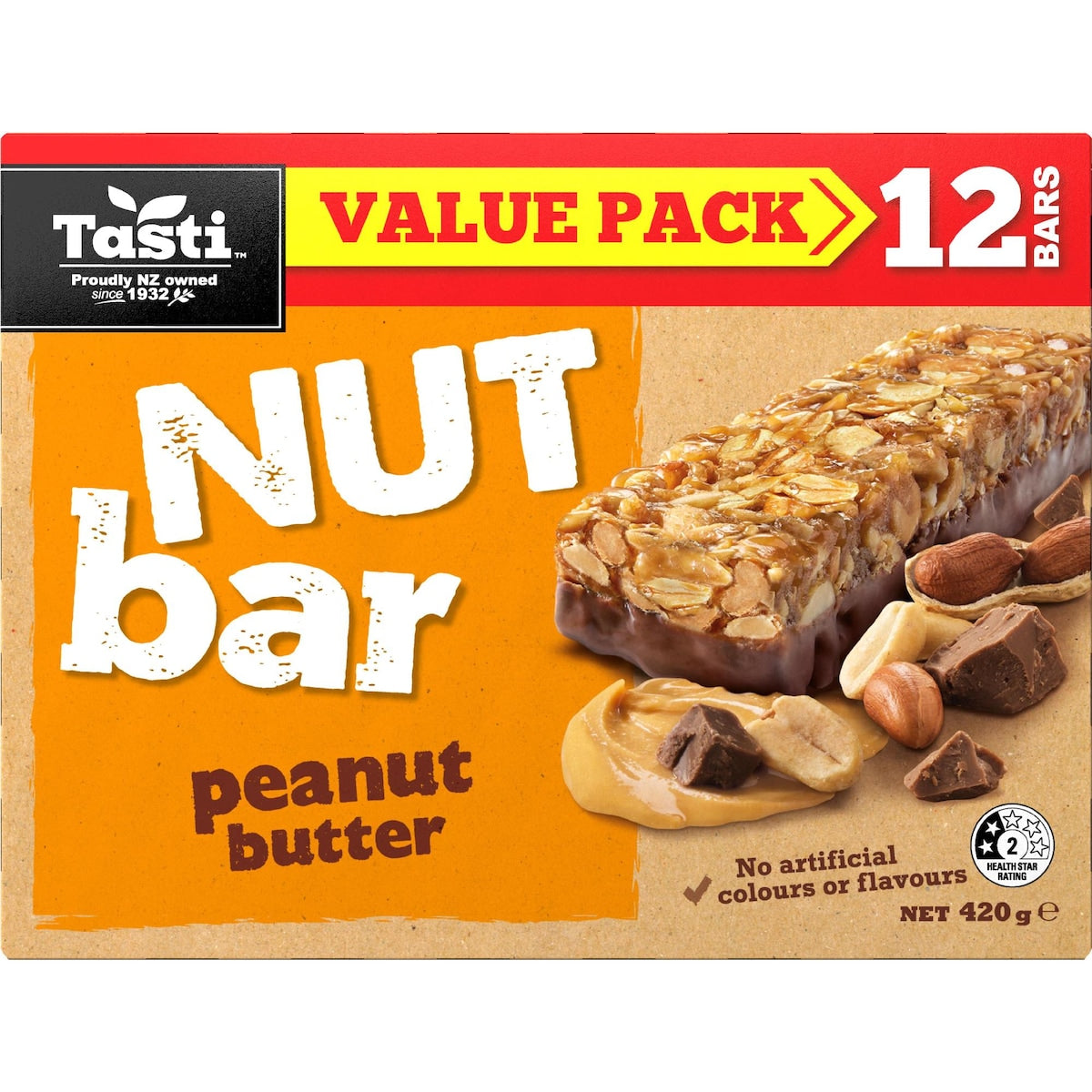 Tasti Nut Bar Peanut Butter 420g