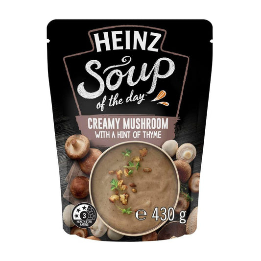 Heinz Soup Of The Day Mushroom & Thyme Vegetable Soup - 430g