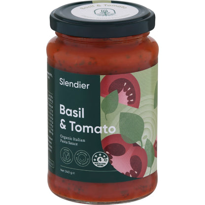 Slendier Basil & Tomato Pasta Sauce 340g