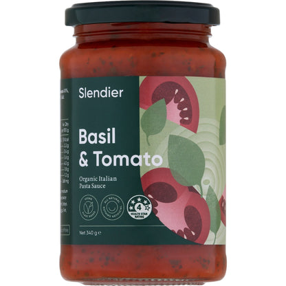 Slendier Basil & Tomato Pasta Sauce 340g