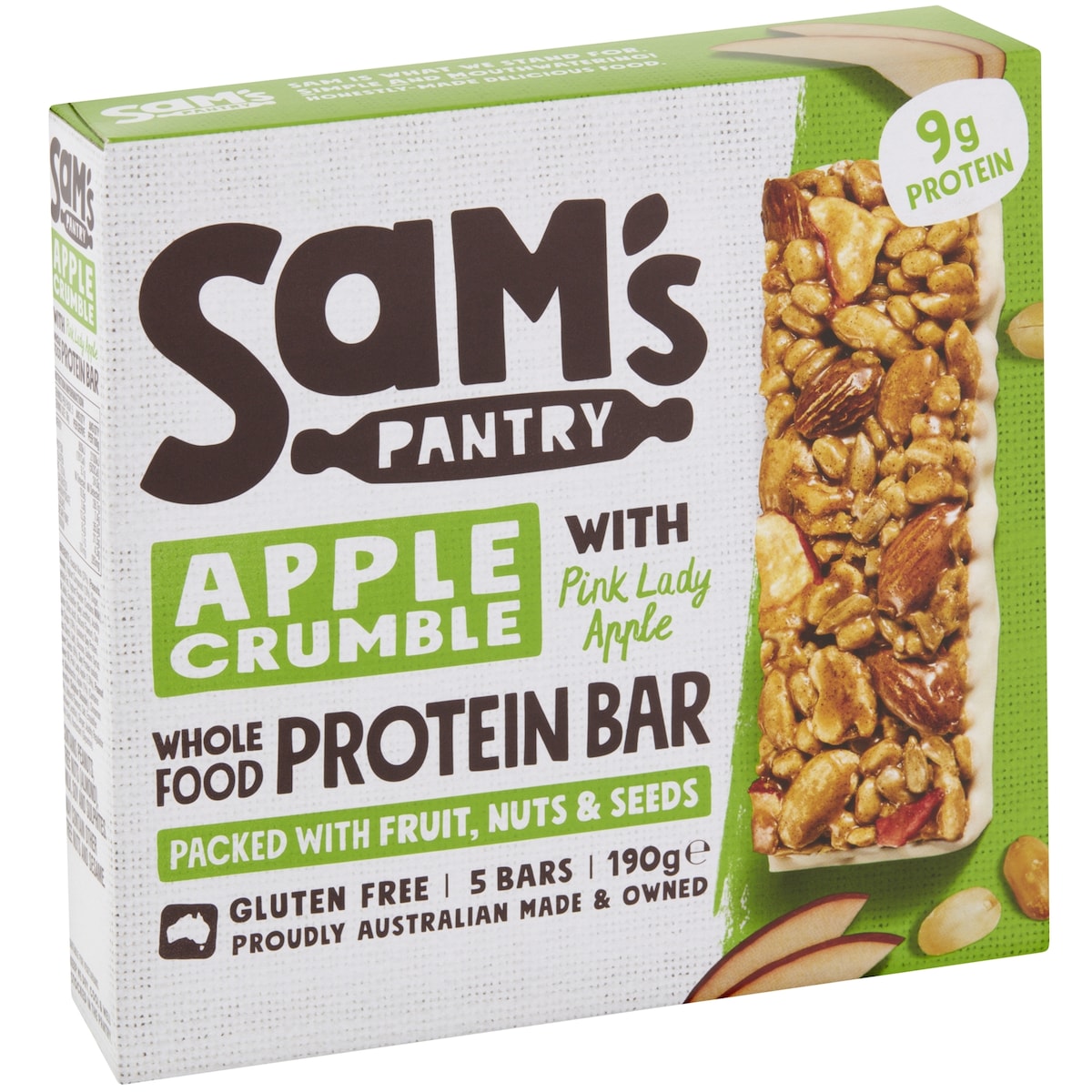 Sams Pantry Apple Crumble Protein Bar 5 Pack