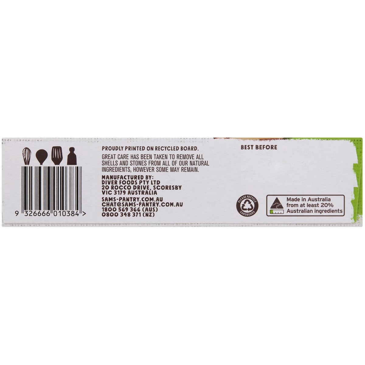 Sams Pantry Apple Crumble Protein Bar 5 Pack