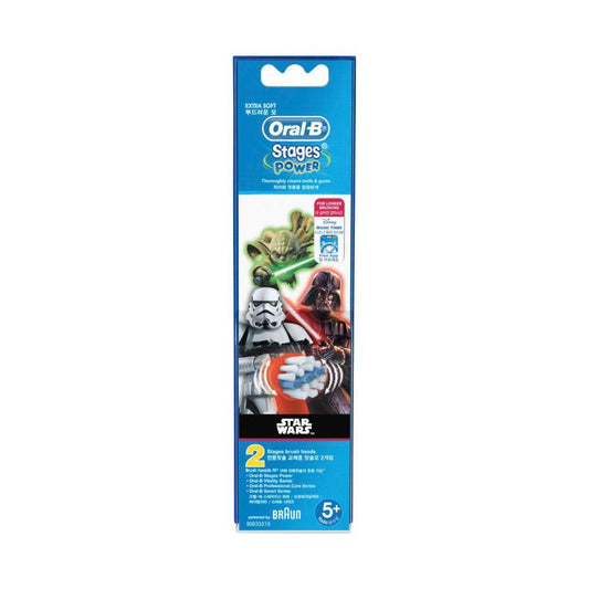 Oral B Kids Spiderman Frozen Electric Toothbrush Replacement Head - 2 Pack