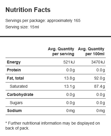 Kirkland Signature Organic Virgin Coconut Oil 2.48L