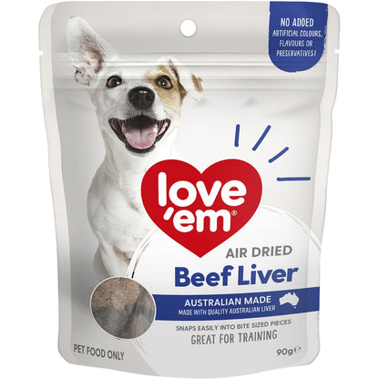 Loveem Dog Treats Beef Liver 90g