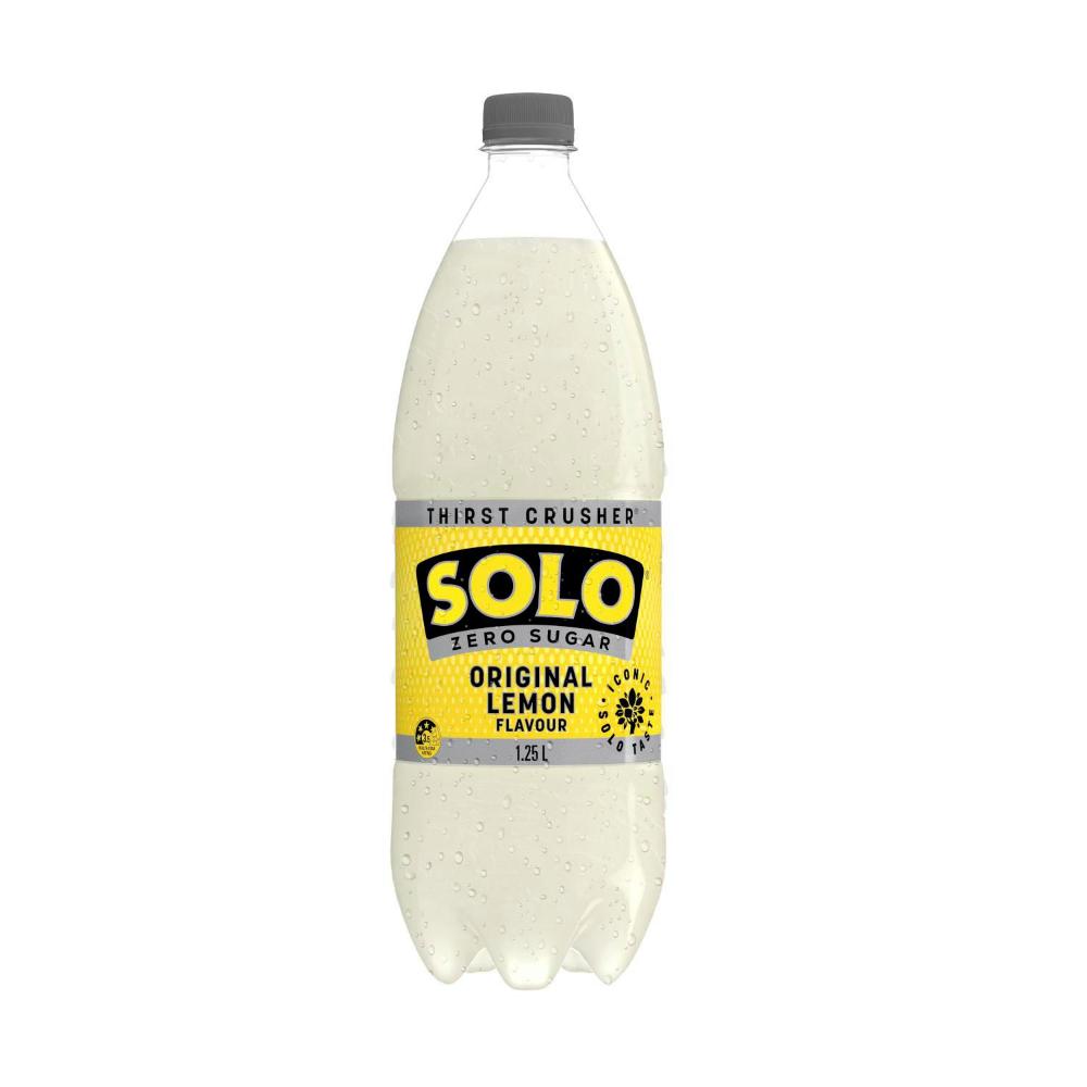 Solo Zero Sugar Original Lemon Soft Drink - 1.25L